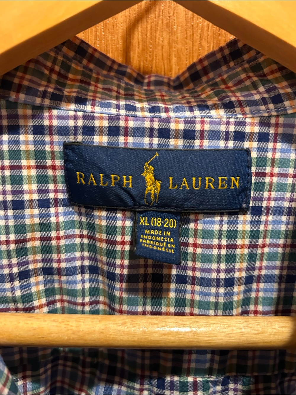 Ralph Lauren Boy’s Blue Multi-Check Button-Down Shirt